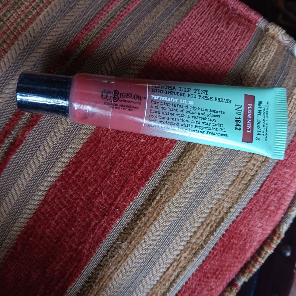 Bath & Body Works C.O. Bigelow Plum Mint Mentha Shimmer Lip Tint Peppermint